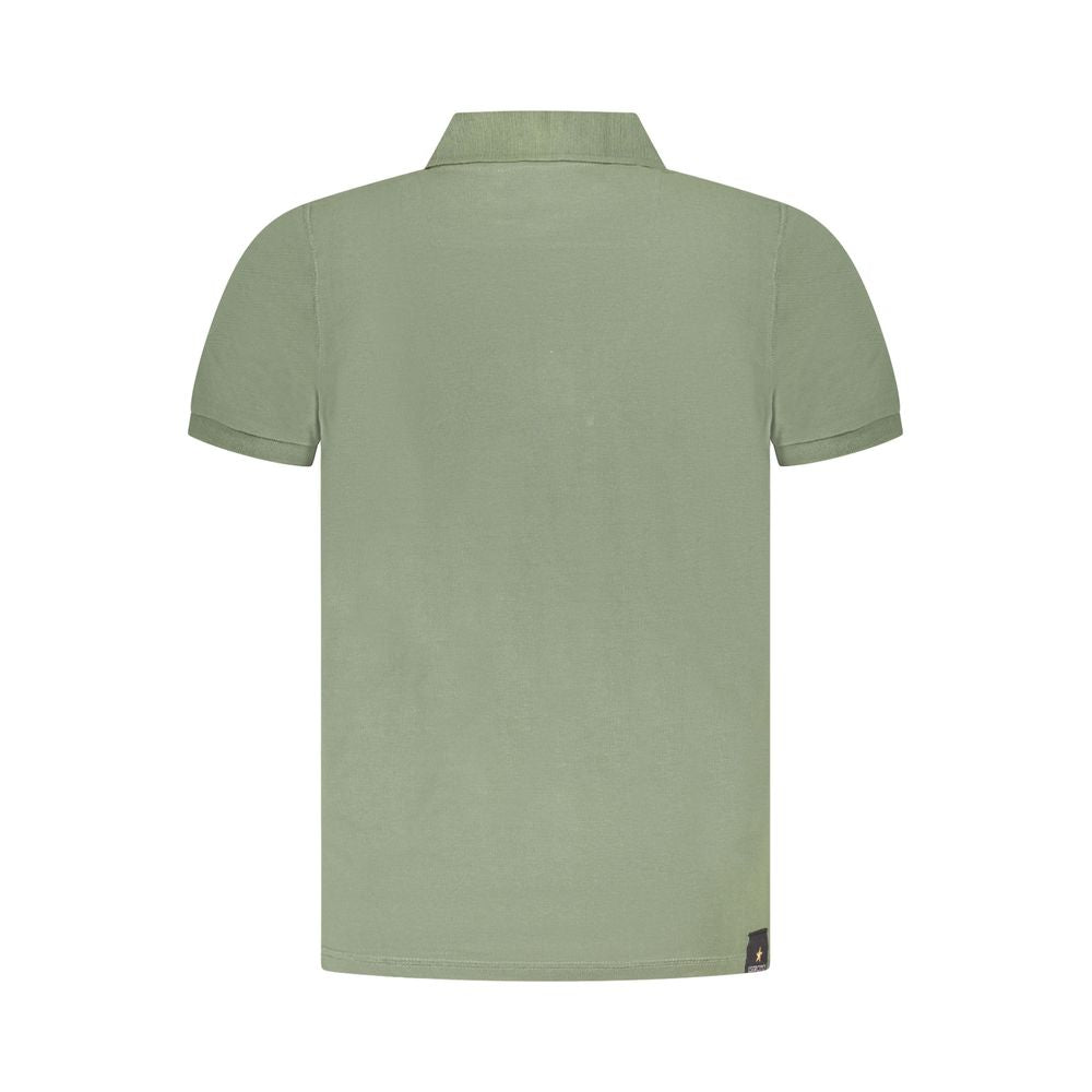 Accademia Militare Green Cotton Polo Shirt AC-36538-S