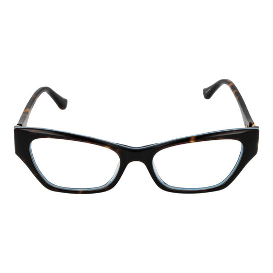 Guess Brown Women Glasses Frame, cat eye style, full-rim plastic with demo lenses, SKU 51-16-140, includes branded case.