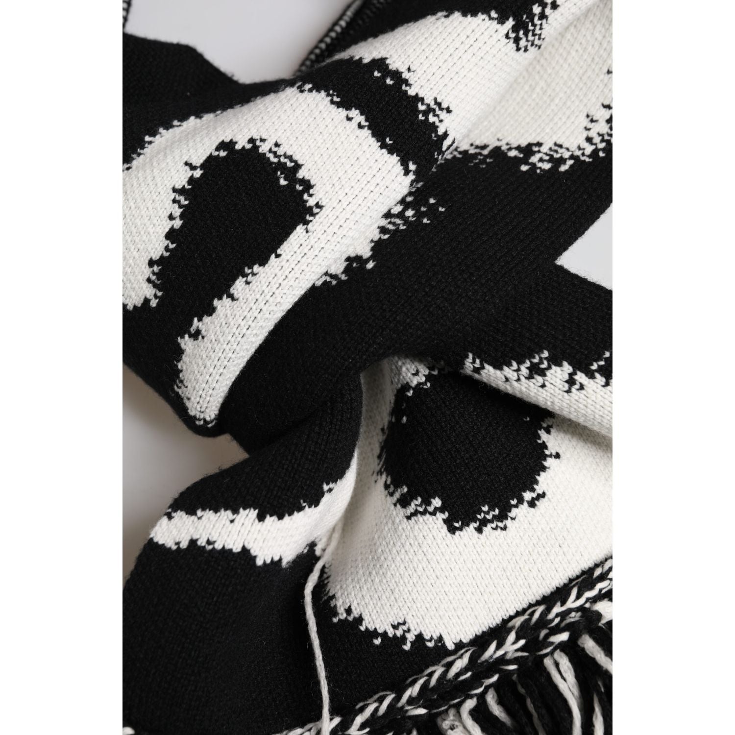 Dolce & Gabbana Black Logo Neck Warmer Wrap Men Shawl Scarf