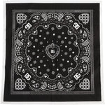 Dolce & Gabbana Black White Bandana Square Men Foulard Scarf MS7470