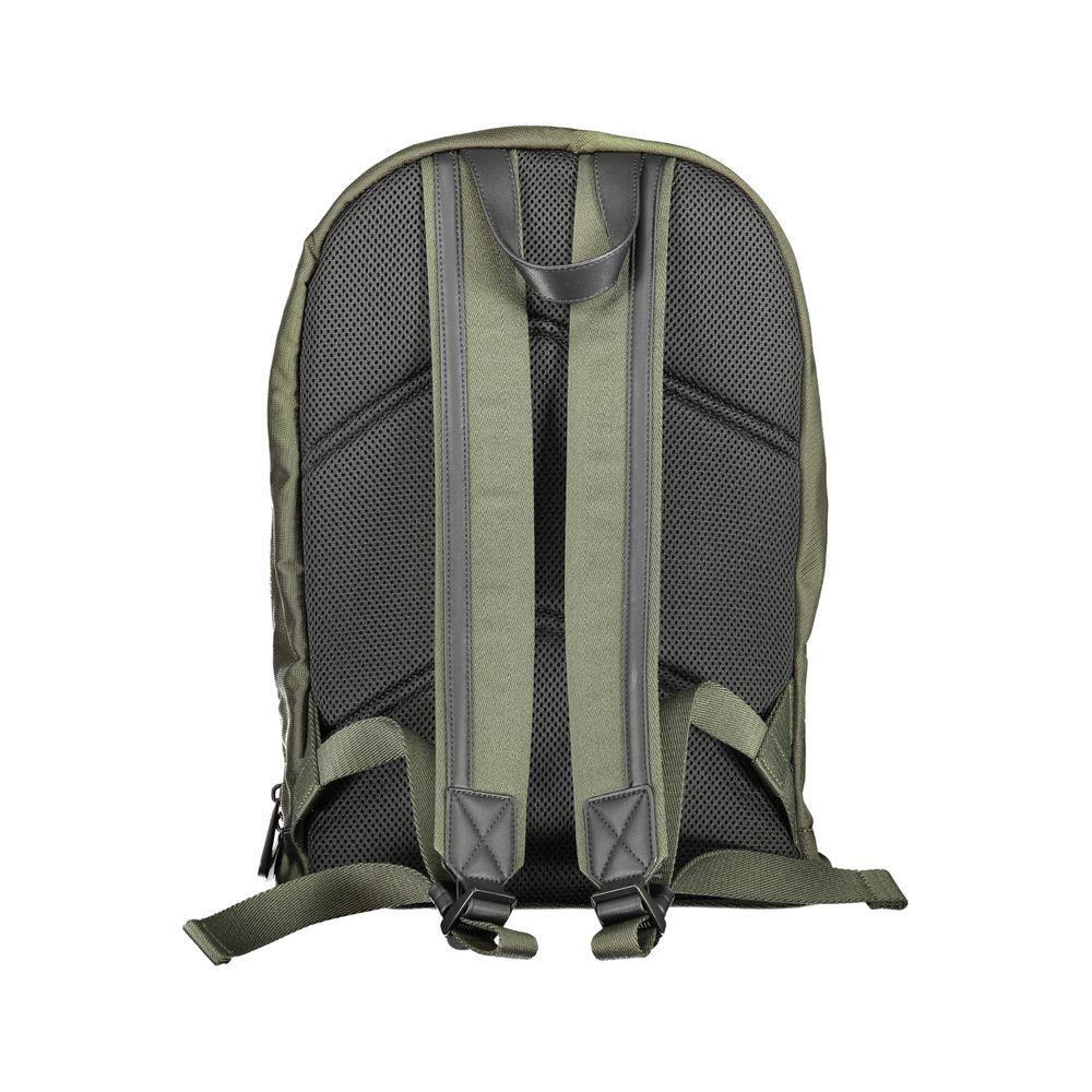 Front view with bag zipped and handles upright.