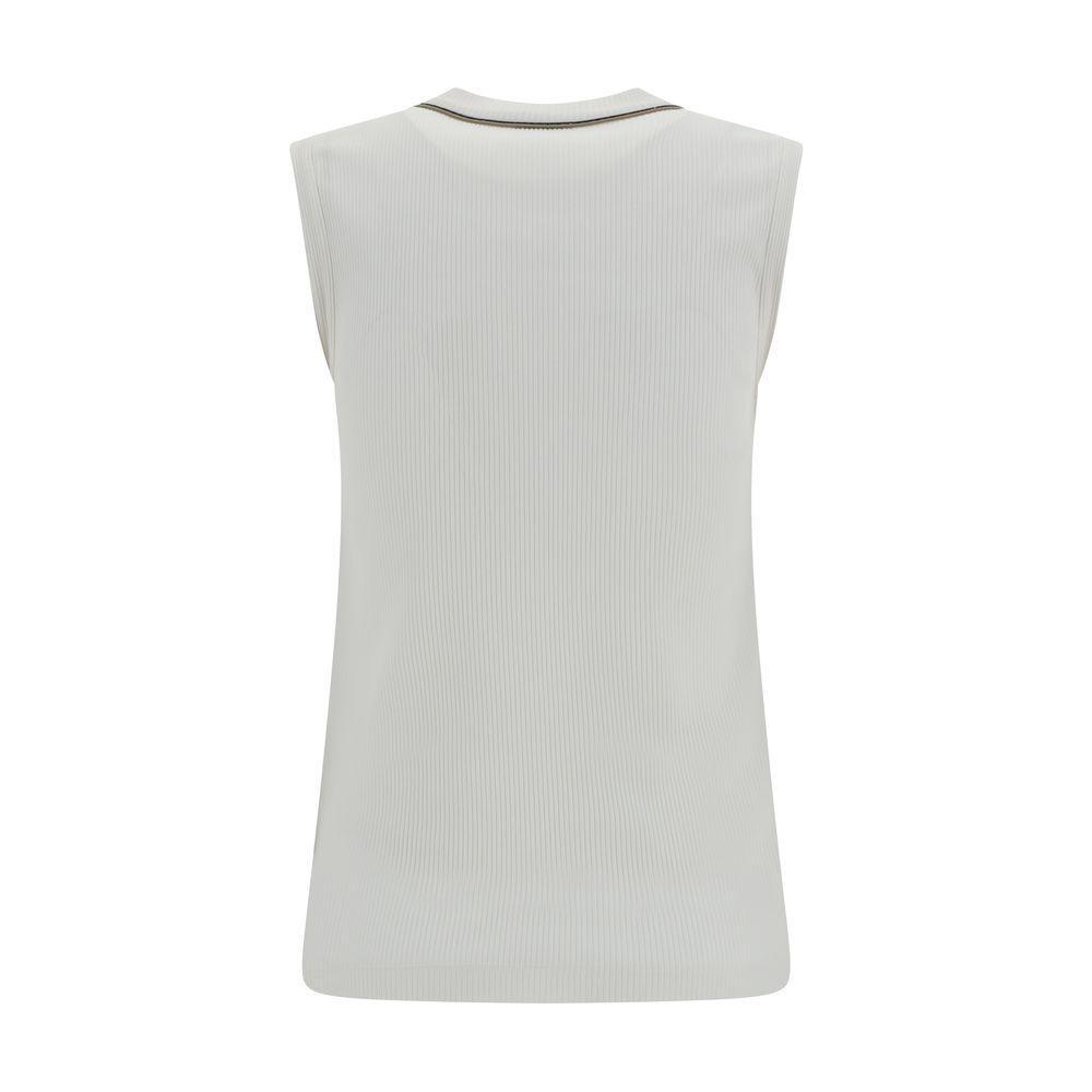 Brunello Cucinelli Ribbed Top BR-MG902FP312COW29-XXL