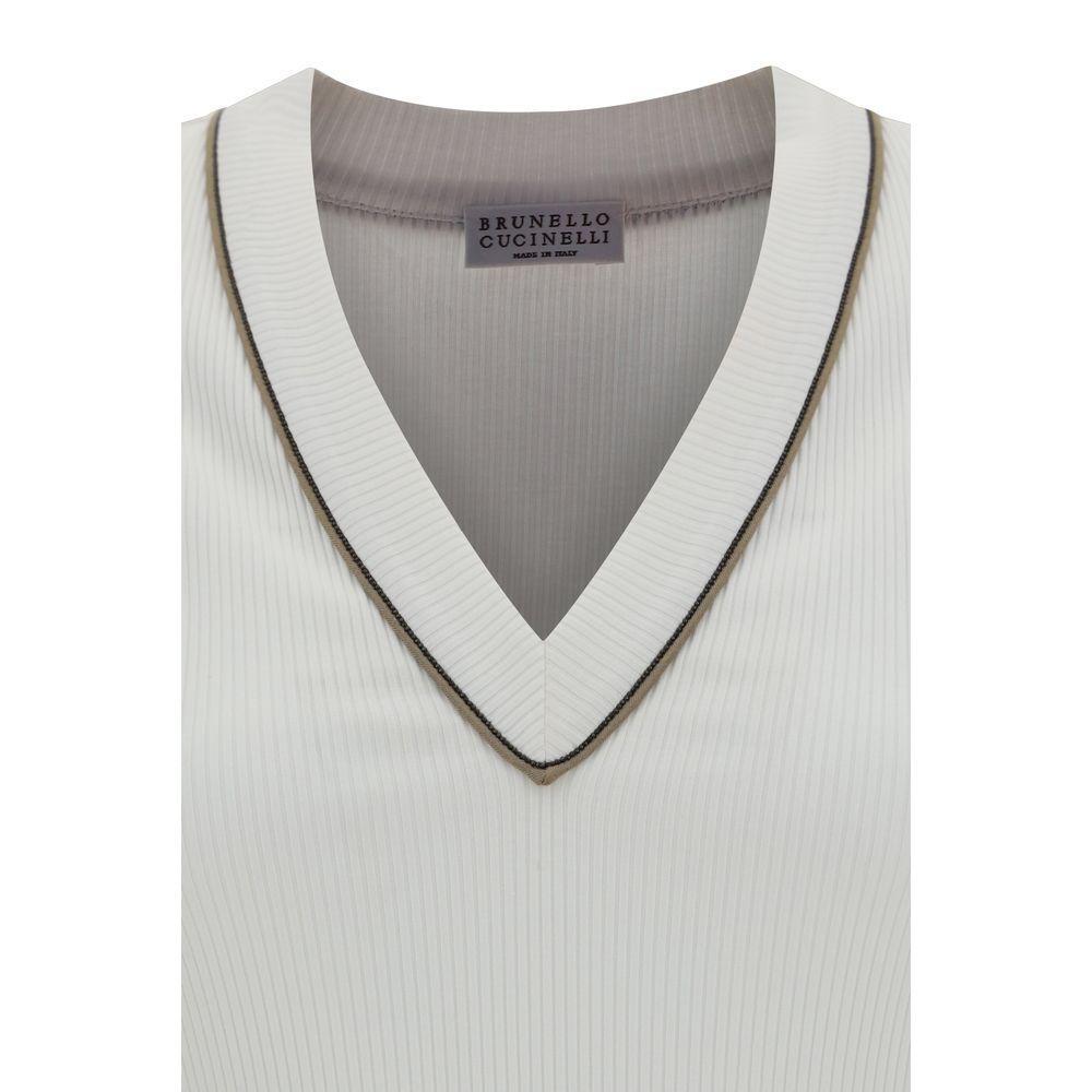 Brunello Cucinelli Ribbed Top BR-MG902FP312COW29-XXL