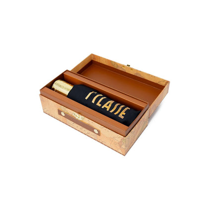 Alviero Martini Prima Classe Black Nylon Umbrella