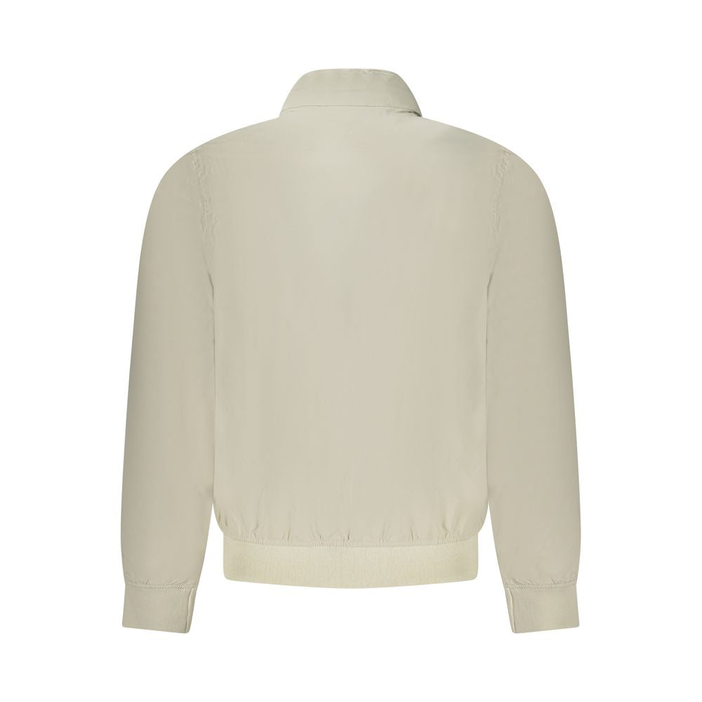K-WAY Beige Nylon Men Jacket KW-38786-S