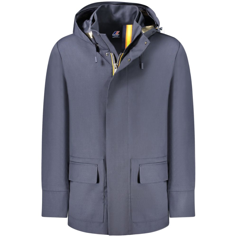 K-WAY Blue Wool Jacket KW-34212-M