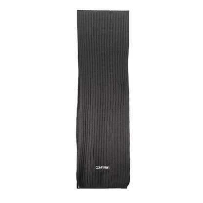 Calvin Klein Black Cotton Scarf