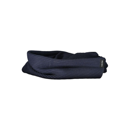 Calvin Klein Blue Cotton Scarf CA-27486