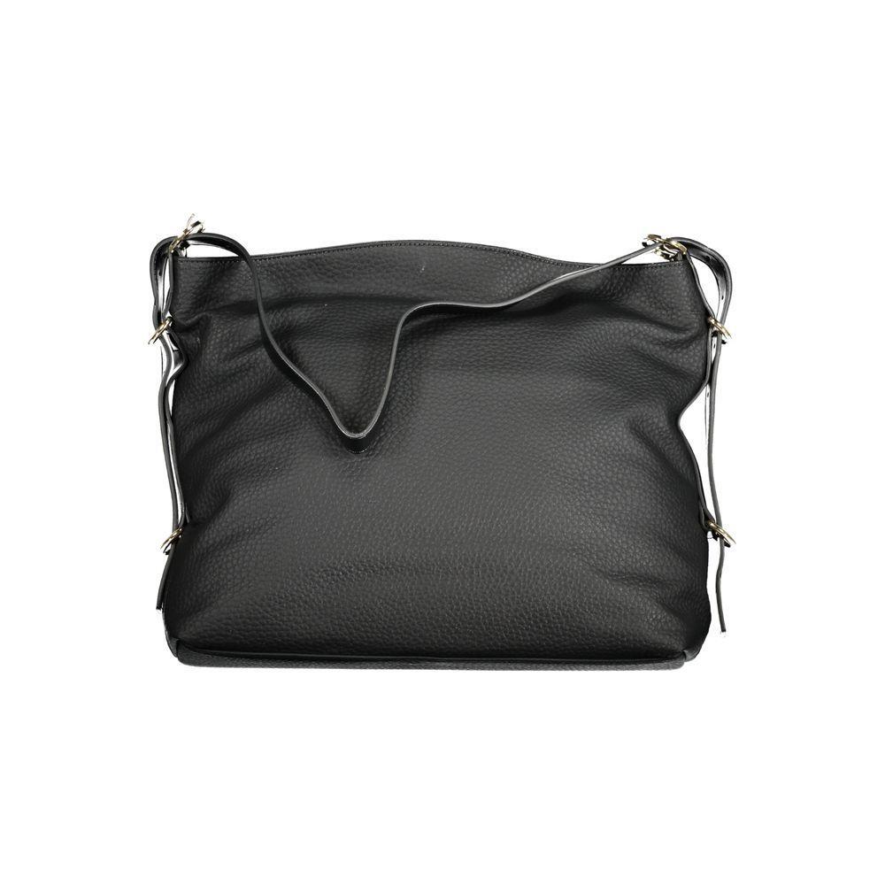 Front view with bag zipped and handles upright.