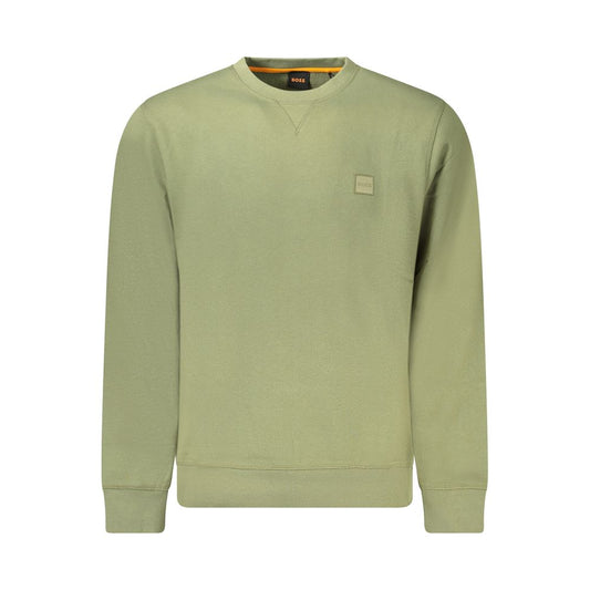 Hugo Boss Green Cotton Sweater BO-34613-S