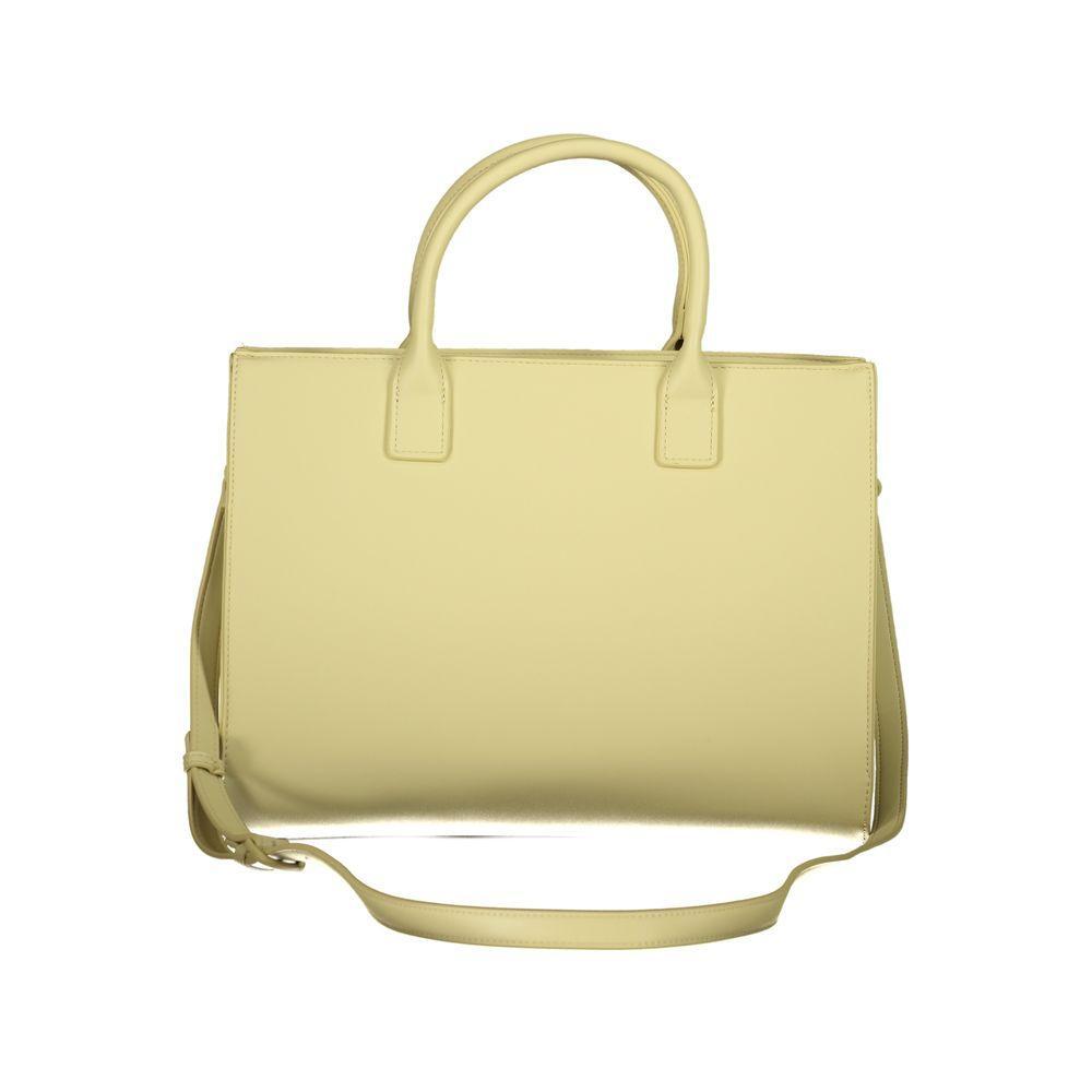 Front view with bag zipped and handles upright.