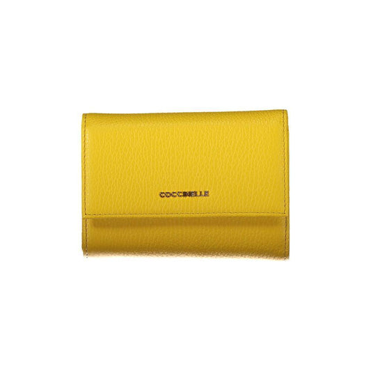 Coccinelle Yellow Leather Wallet CO-34865