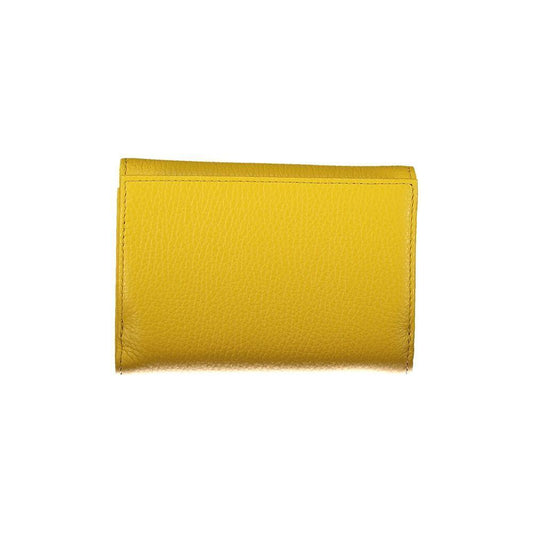 Coccinelle Yellow Leather Wallet CO-34865