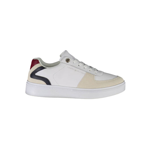 Tommy Hilfiger White Polyester Women Sneaker Tommy Hilfiger