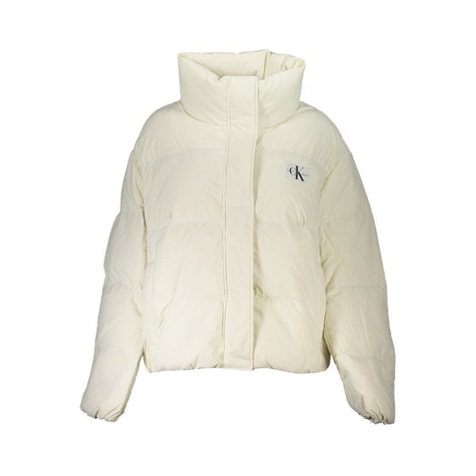 Calvin Klein White Polyamide Jackets & Coat CA-25212-XS