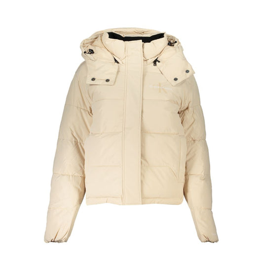 Calvin Klein Beige Polyester Jackets & Coat CA-25233-XL