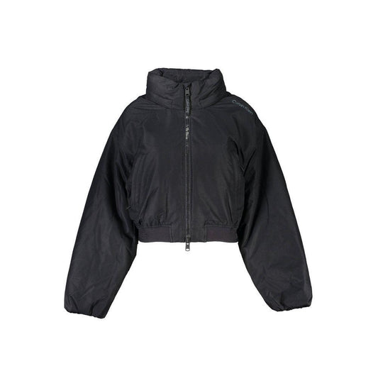 Calvin Klein Black Polyester Jackets & Coat CA-26175-M