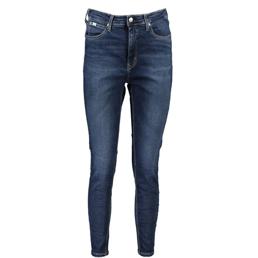 Calvin Klein Blue Cotton Skinny Jeans Calvin Klein