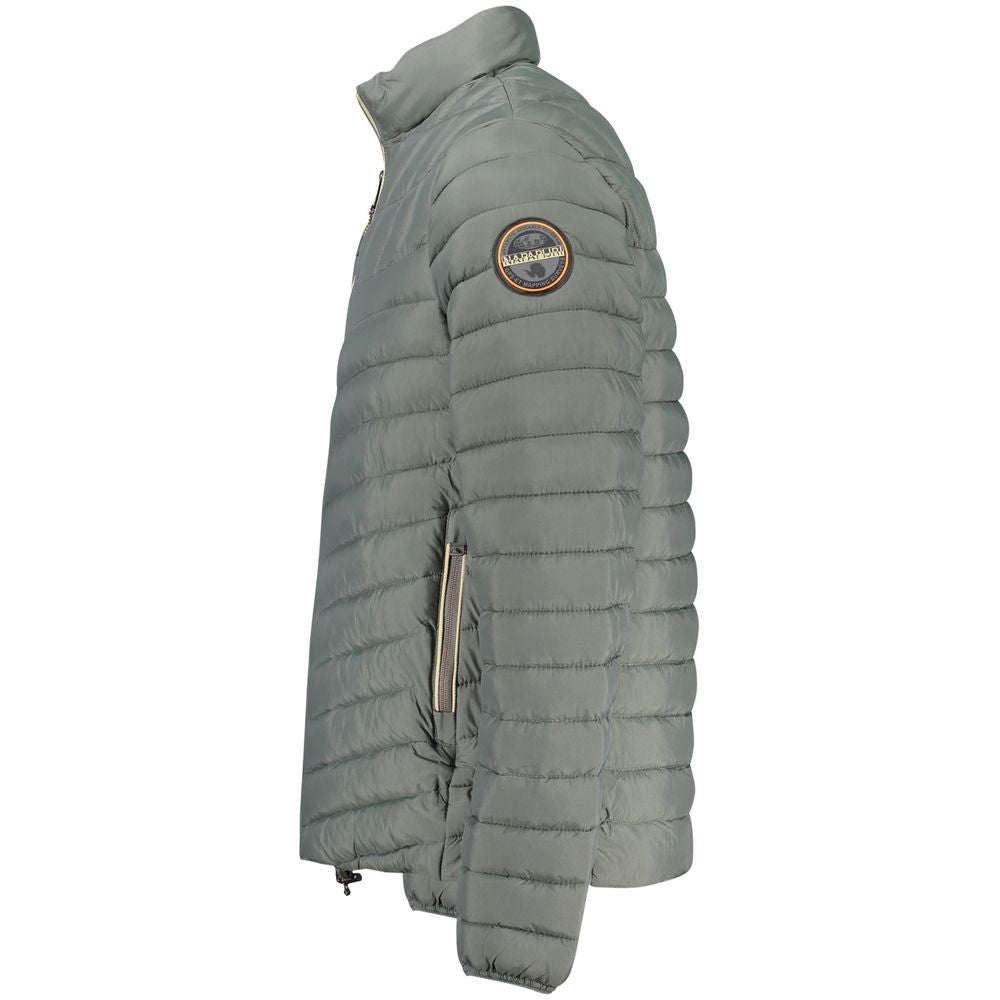 Front view with bag zipped and handles upright.