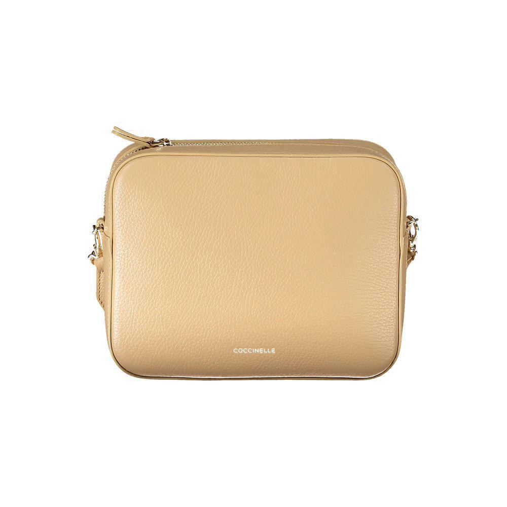 Coccinelle Beige Leather Handbag CO-18571