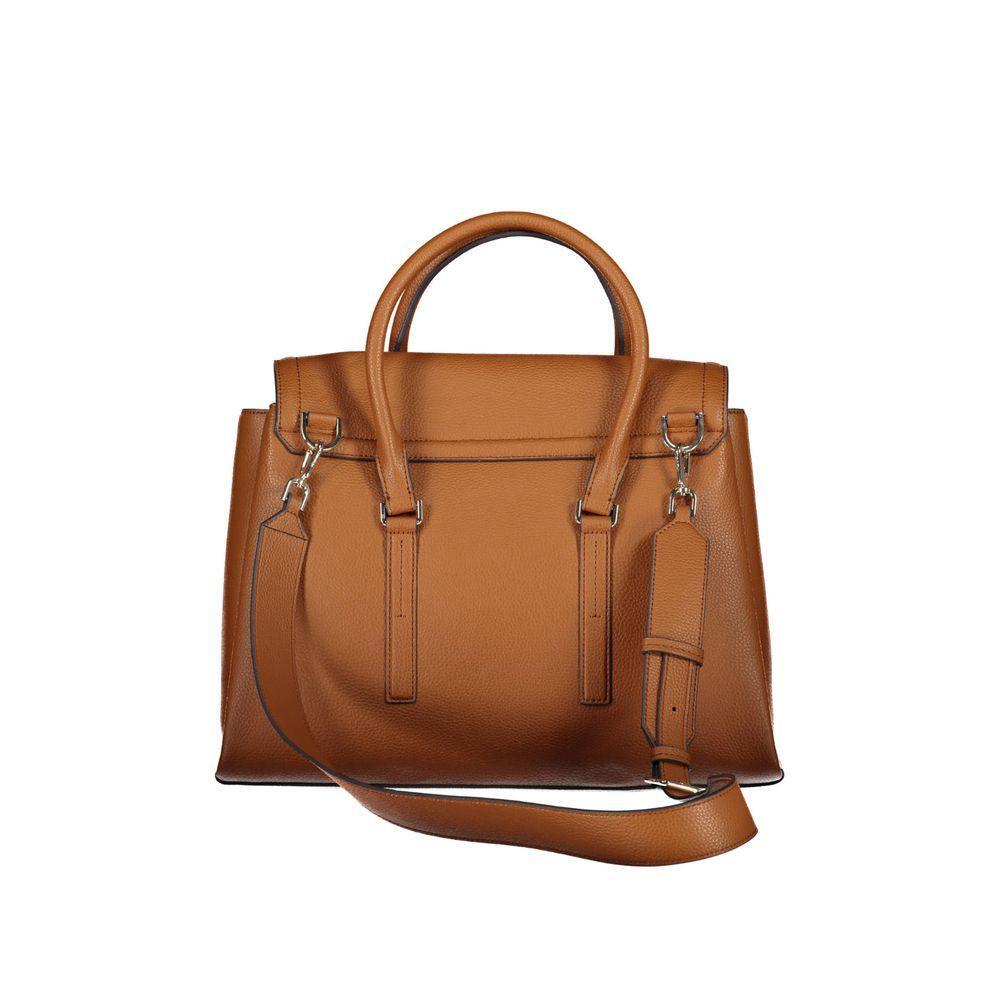 Front view with bag zipped and handles upright.