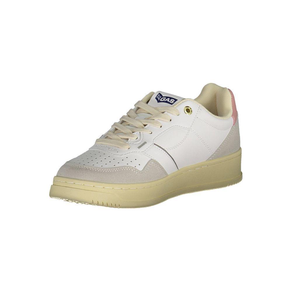 Gas White Artificial Leather Sneaker GA-21830-EU37/US7