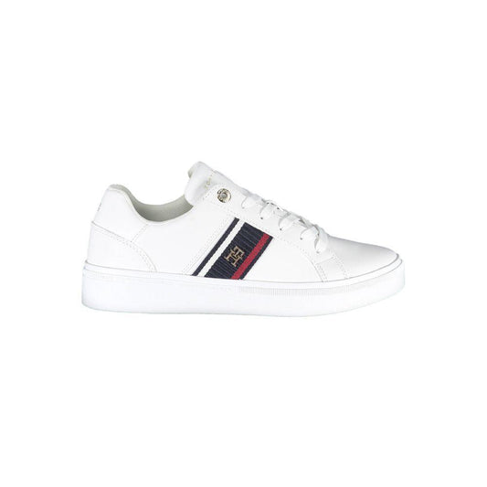 Tommy Hilfiger White Polyester Sneaker TO-22775-EU37/US7