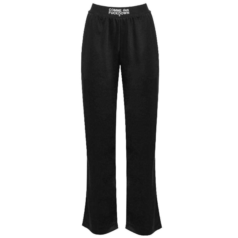 Comme Des Fuckdown Black Polyester Women Pants