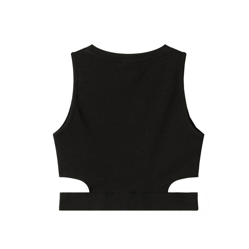 Comme Des Fuckdown Black Cotton Women Top