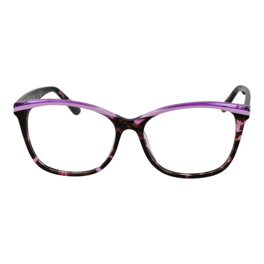 Guess Purple Women Glasses Frame, acetate full-rim cat eye style with demo lenses, 54-15-140 size, includes branded case, spring hinge.