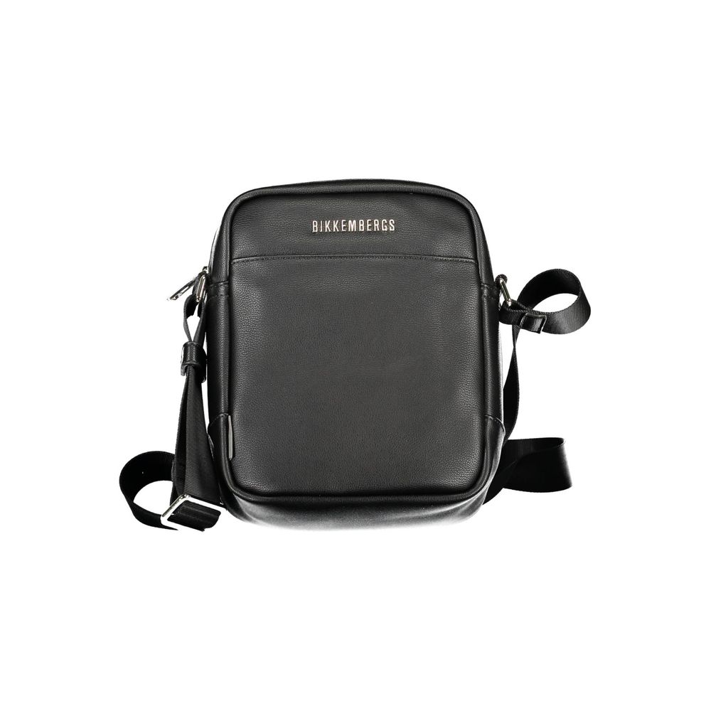 Bikkembergs Black Polyurethane Men's Shoulder Bag
