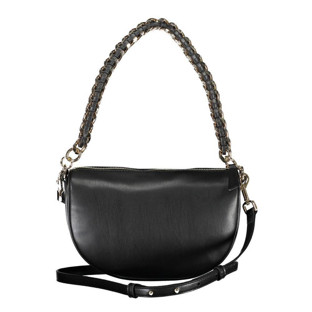 Front view with bag zipped and handles upright.