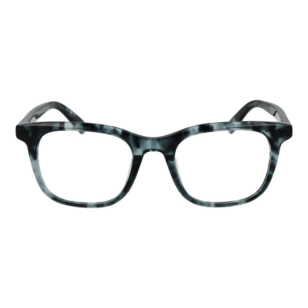 Guess Blue Men Glasses Frame with blue acetate full-rim and spring hinge, rectangle style, size 50-20-145, includes branded case.