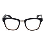 Yohji Yamamoto Blue Unisex Glasses Frame, full-rim rectangular acetate in blue, lens width 50mm. Includes branded soft case.