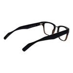 Yohji Yamamoto Blue Unisex Glasses Frame with full-rim acetate design and demo plastic lenses; includes branded soft case.