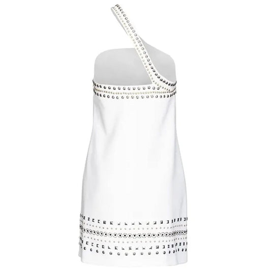 PINKO White Polyester Dress PI-14257-IT38|XS