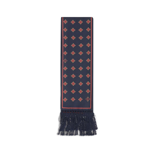Valentino Garavani Blue Silk Scarf