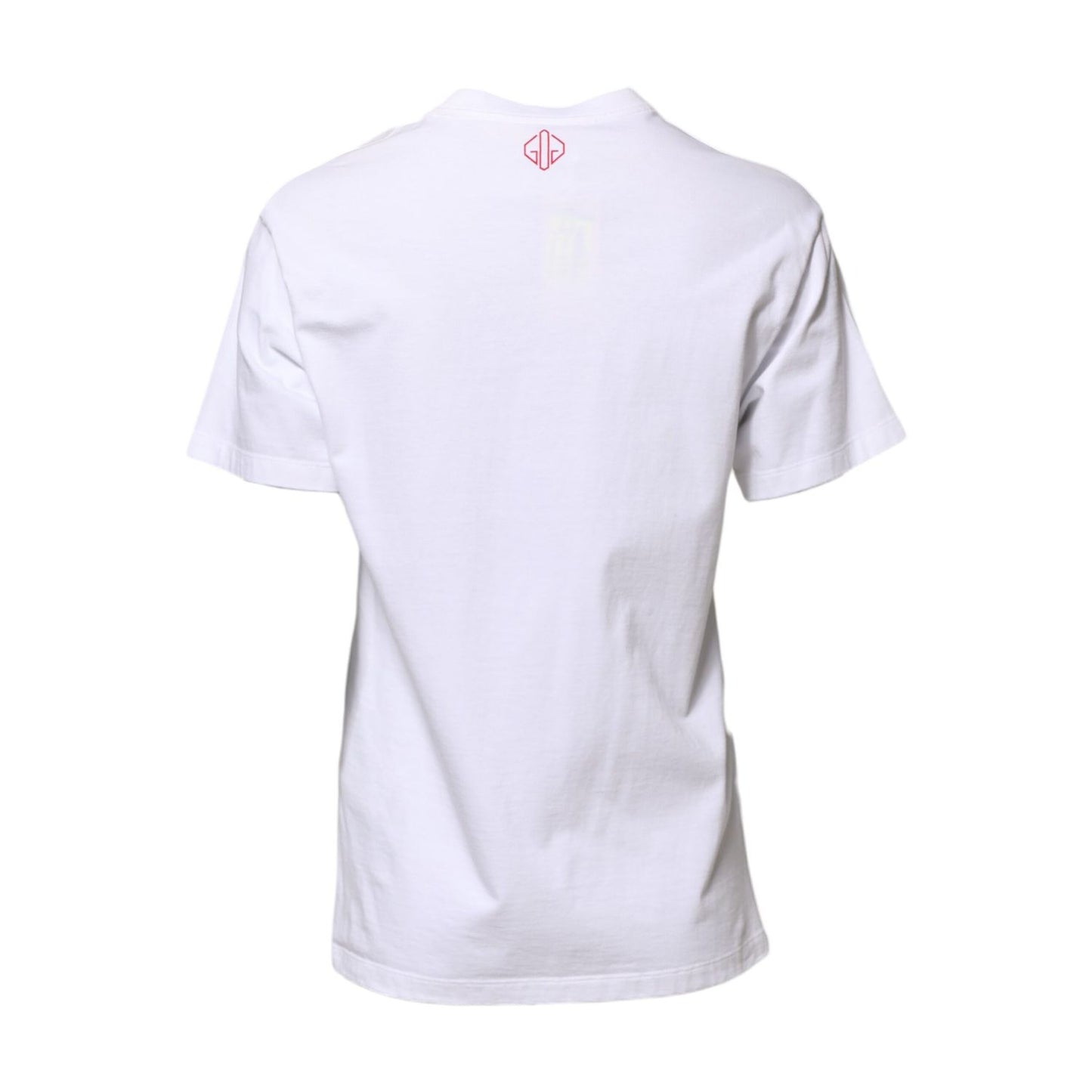 Golden Goose White Printed Round Neck T-shirt