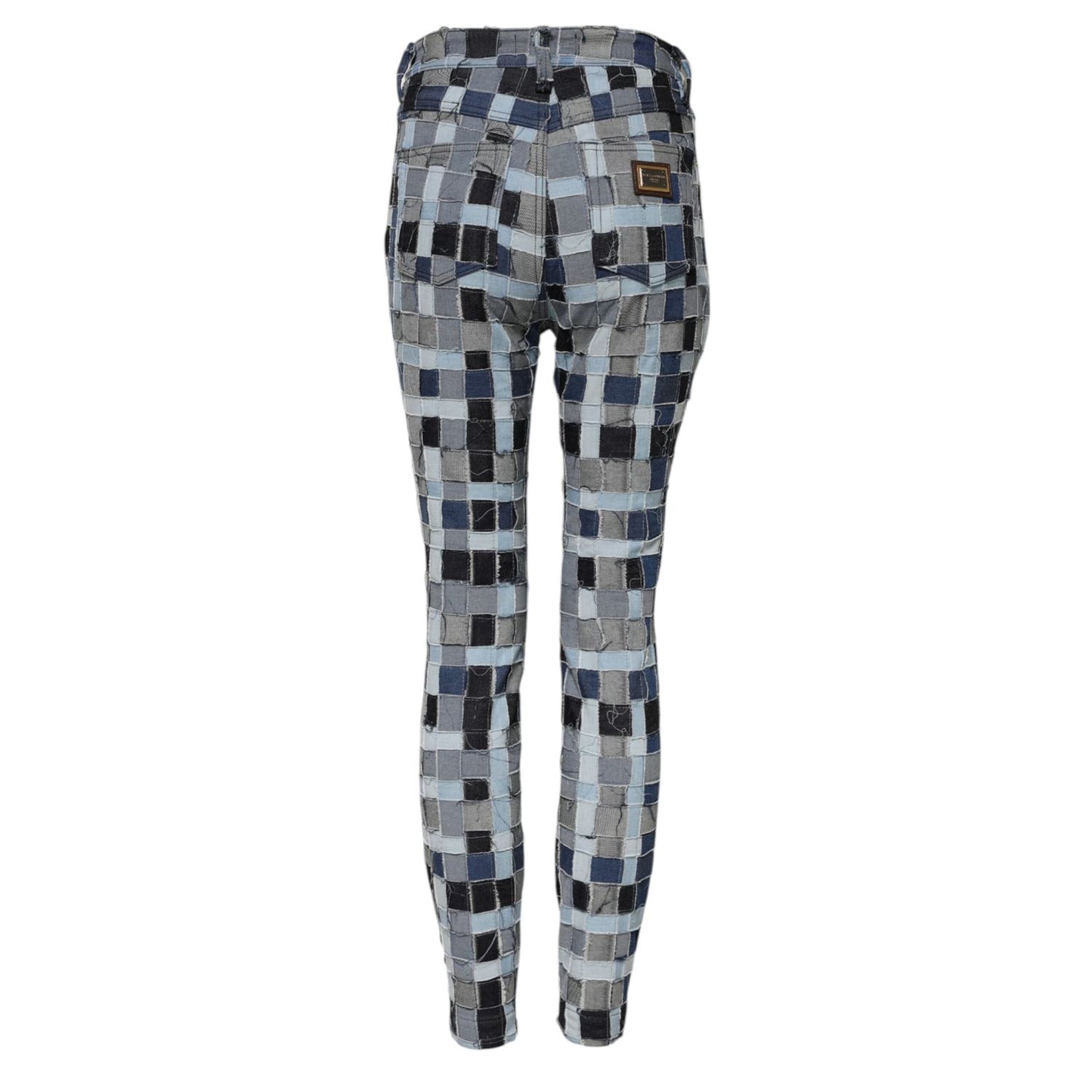 Dolce & Gabbana Multicolor Patchwork Skinny Denim Jeans