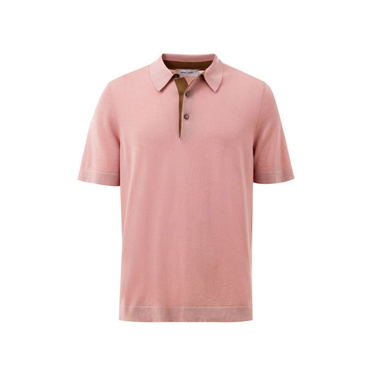 Gran Sasso Pink Cotton Polo Shirt