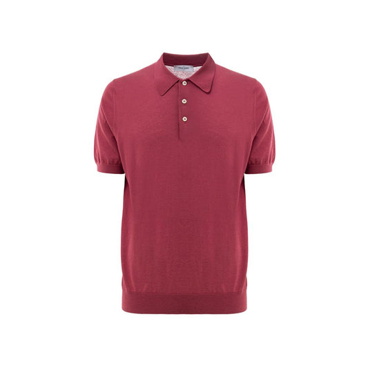 Gran Sasso Red Cotton Polo Shirt