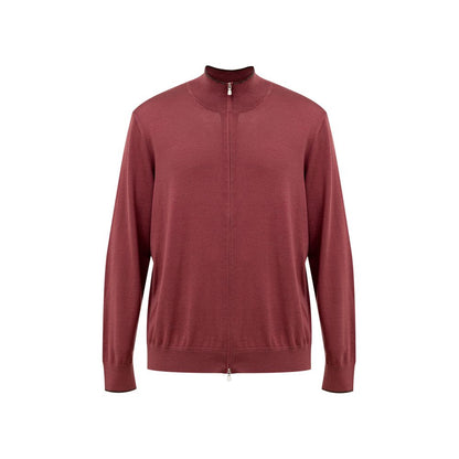 Gran Sasso Red Silk T-Shirt