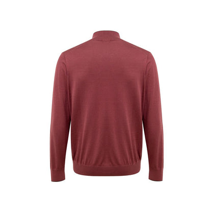Gran Sasso Red Silk T-Shirt
