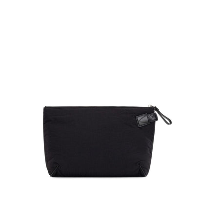Bottega Veneta Black Nylon Clutch Bag