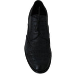 Dolce & Gabbana Dark Blue Leather Wingtip Oxford Dress Shoes MV2362-39