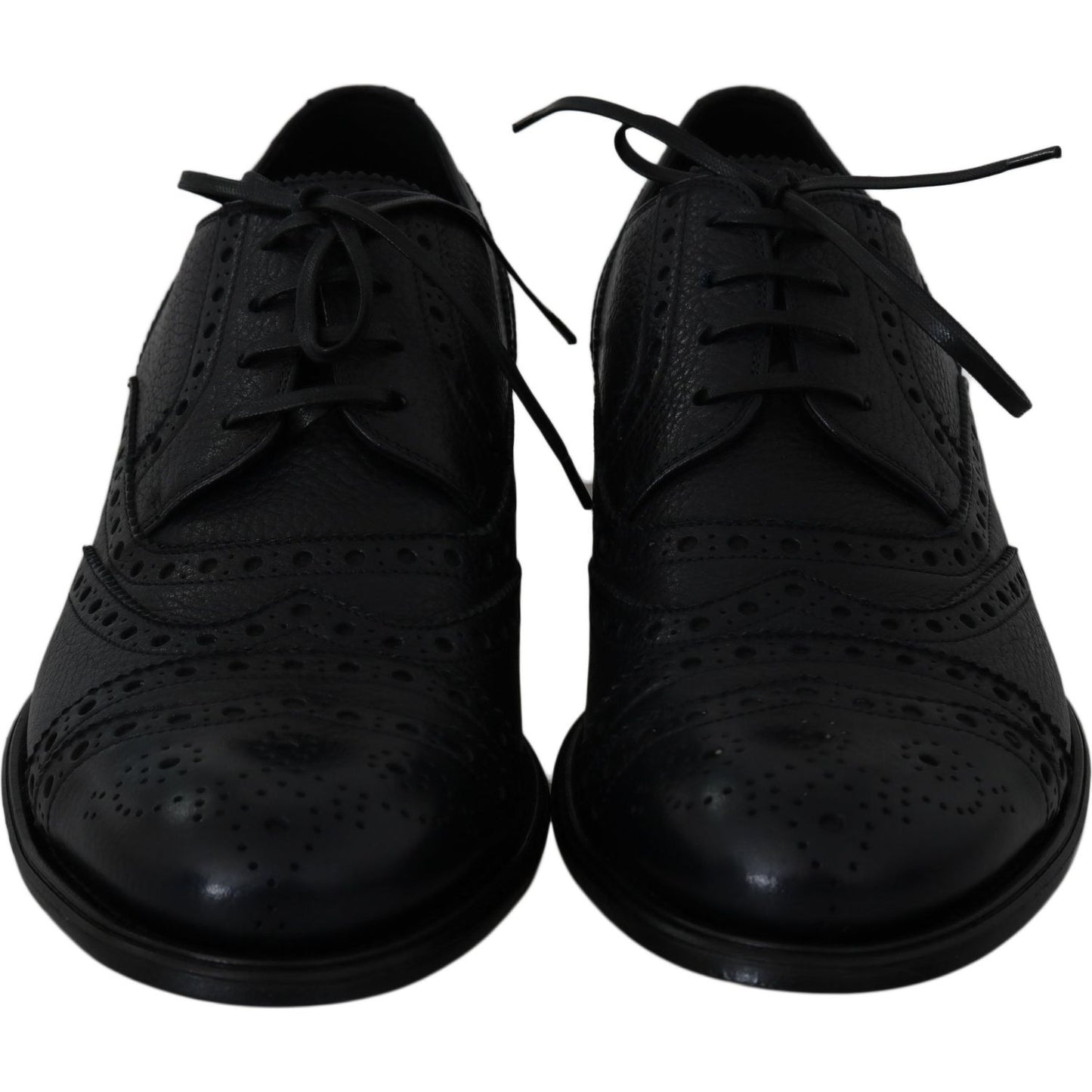Dolce & Gabbana Blue Leather Wingtip Oxford Dress Shoes MV2364-39