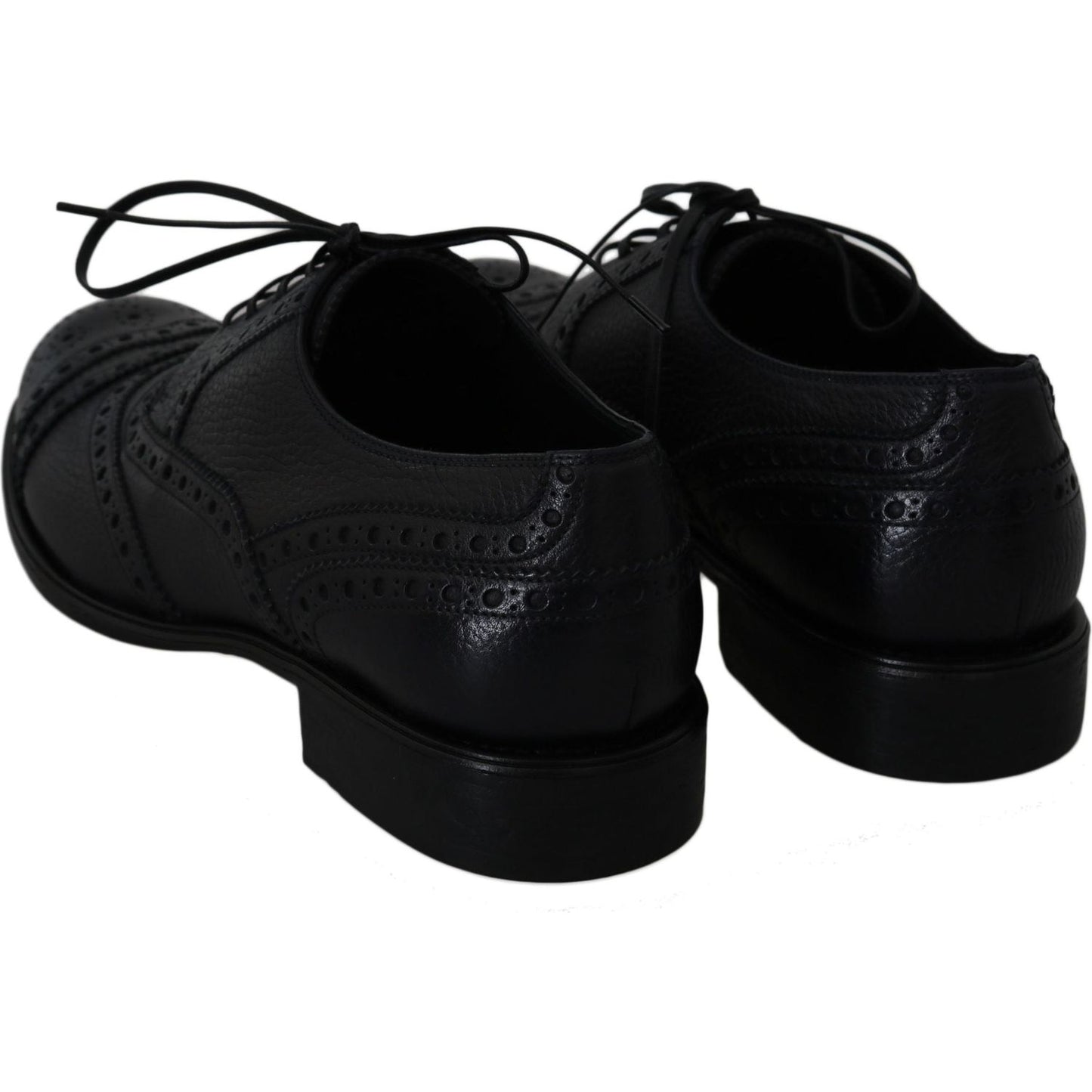 Dolce & Gabbana Blue Leather Wingtip Oxford Dress Shoes MV2364-39
