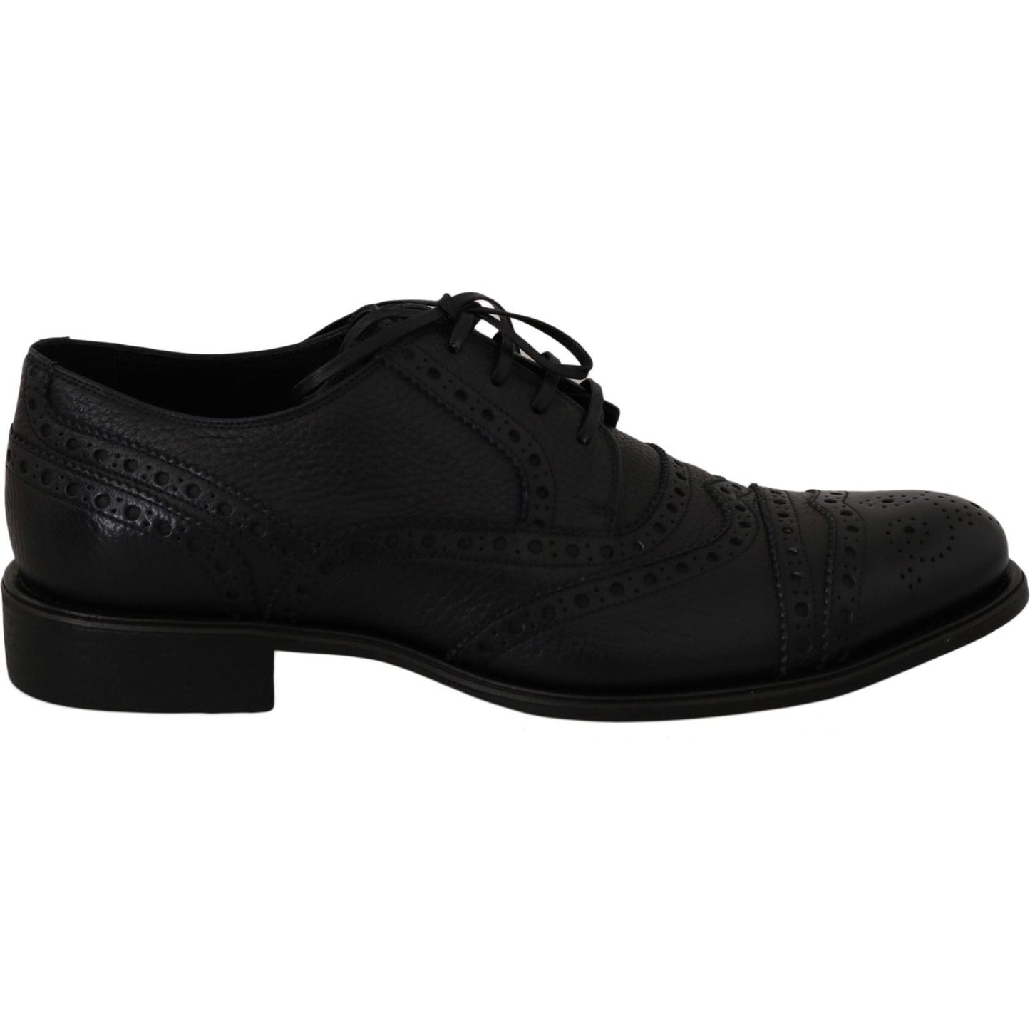 Dolce & Gabbana Blue Leather Wingtip Oxford Dress Shoes MV2364-39