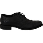 Dolce & Gabbana Blue Leather Wingtip Oxford Dress Shoes MV2364-39