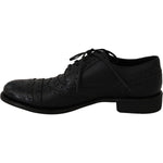 Dolce & Gabbana Blue Leather Wingtip Oxford Dress Shoes MV2364-39